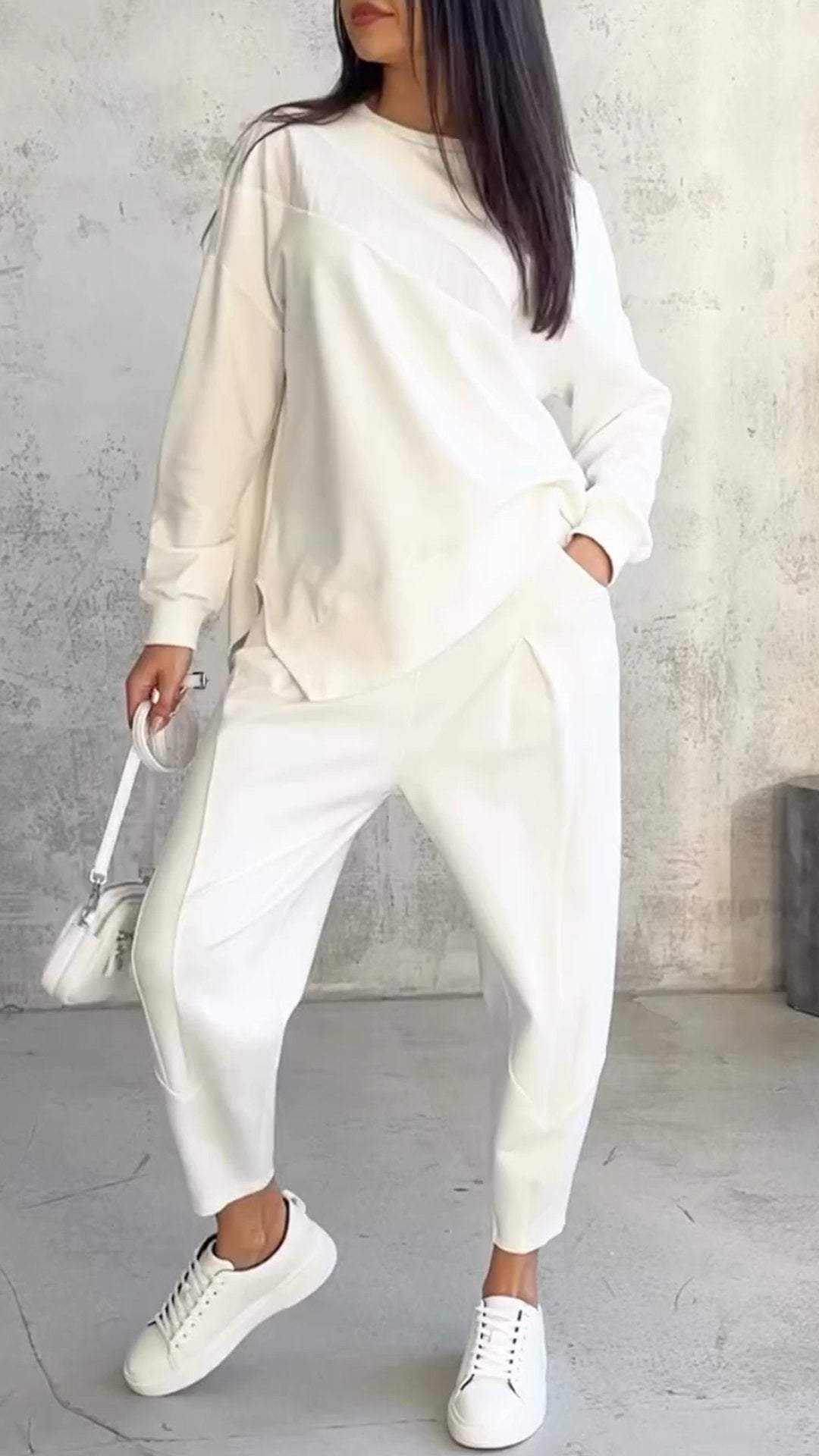 Irregular Hoodie Set