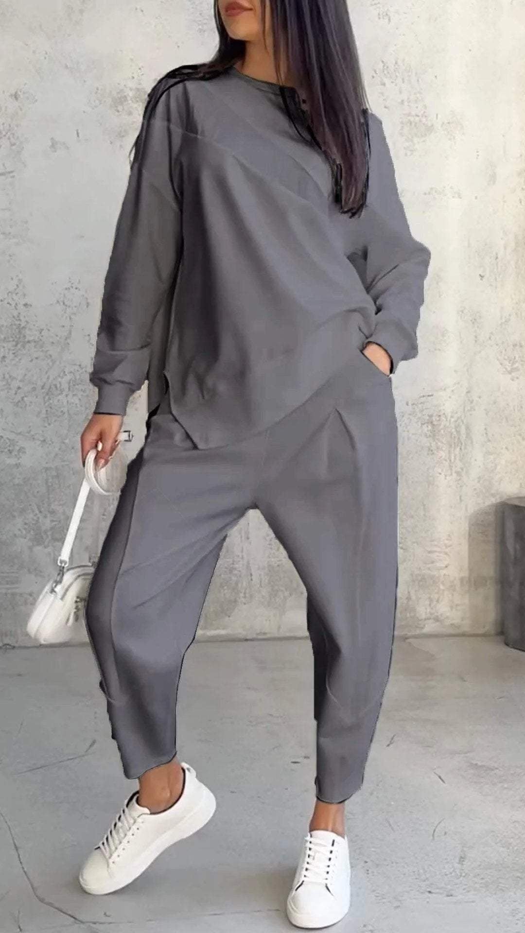 Irregular Hoodie Set