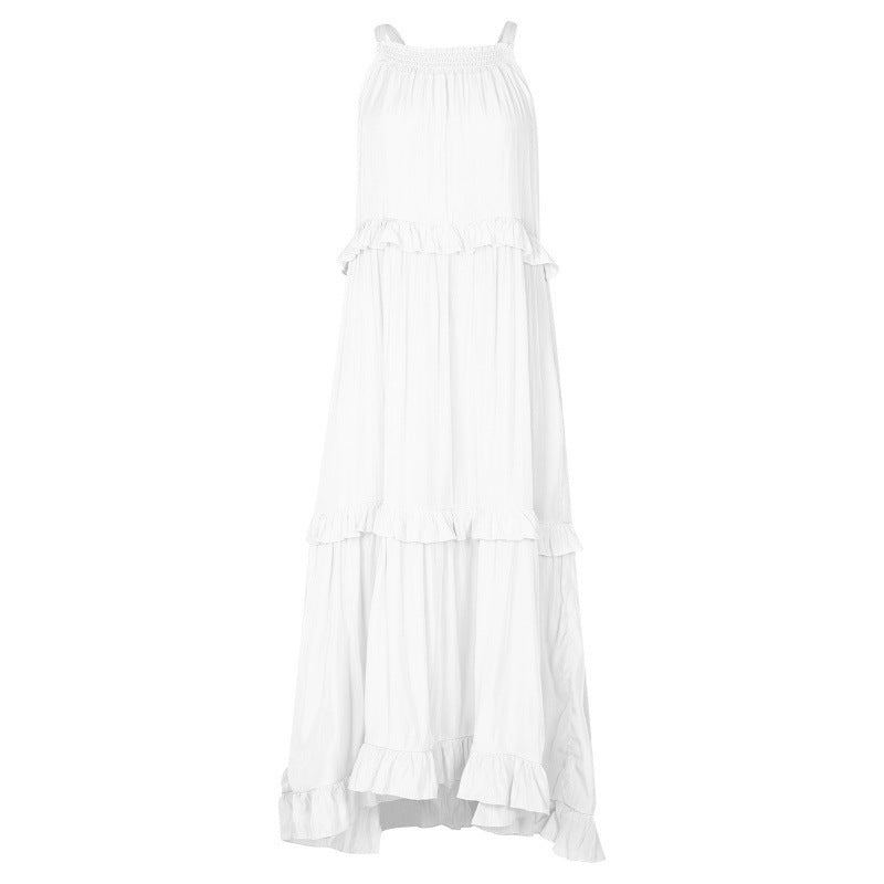 New elegant long floor-length cake dress