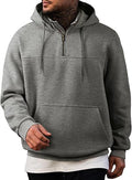 Men's fleece-lined zip-up hooded sweatshirt