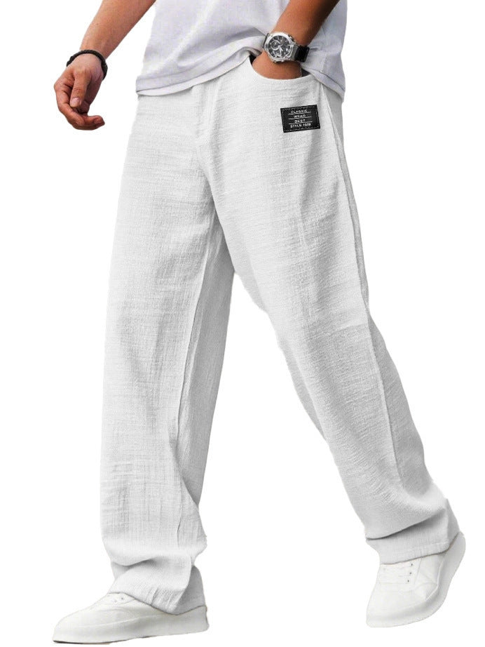 Summer Thin Loose Bamboo Linen Trousers