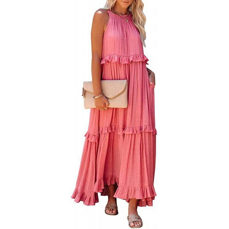 New elegant long floor-length cake dress