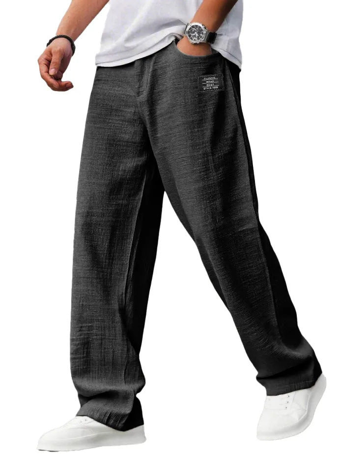 Summer Thin Loose Bamboo Linen Trousers