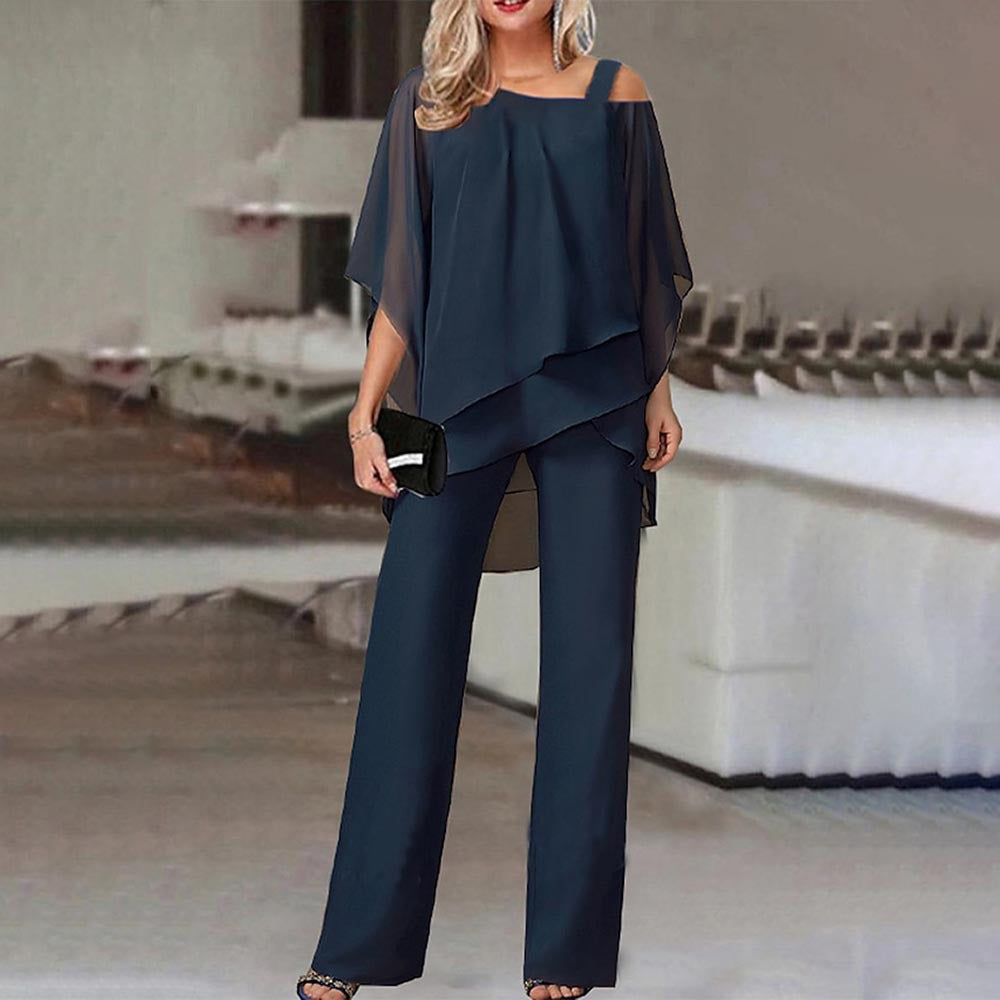 Summer Fashion Chiffon Two-Piece Set