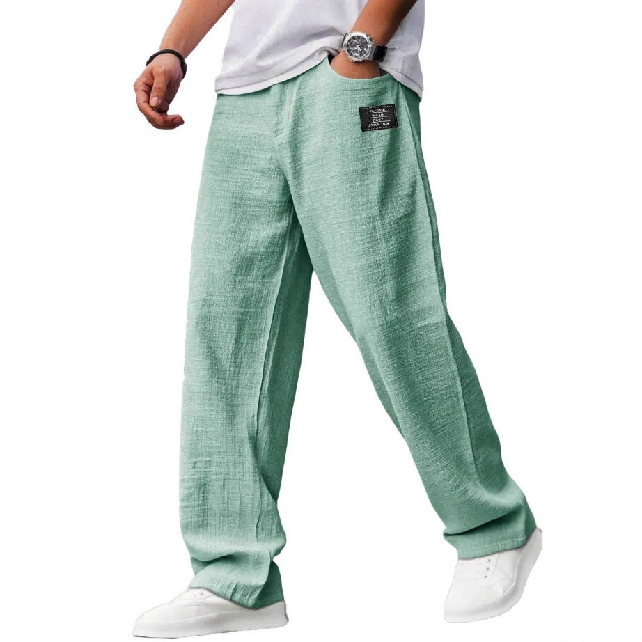 Summer Thin Loose Bamboo Linen Trousers