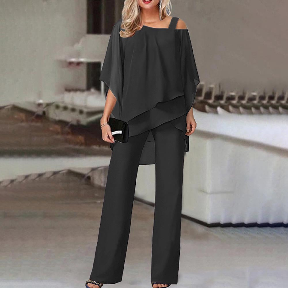 Summer Fashion Chiffon Two-Piece Set