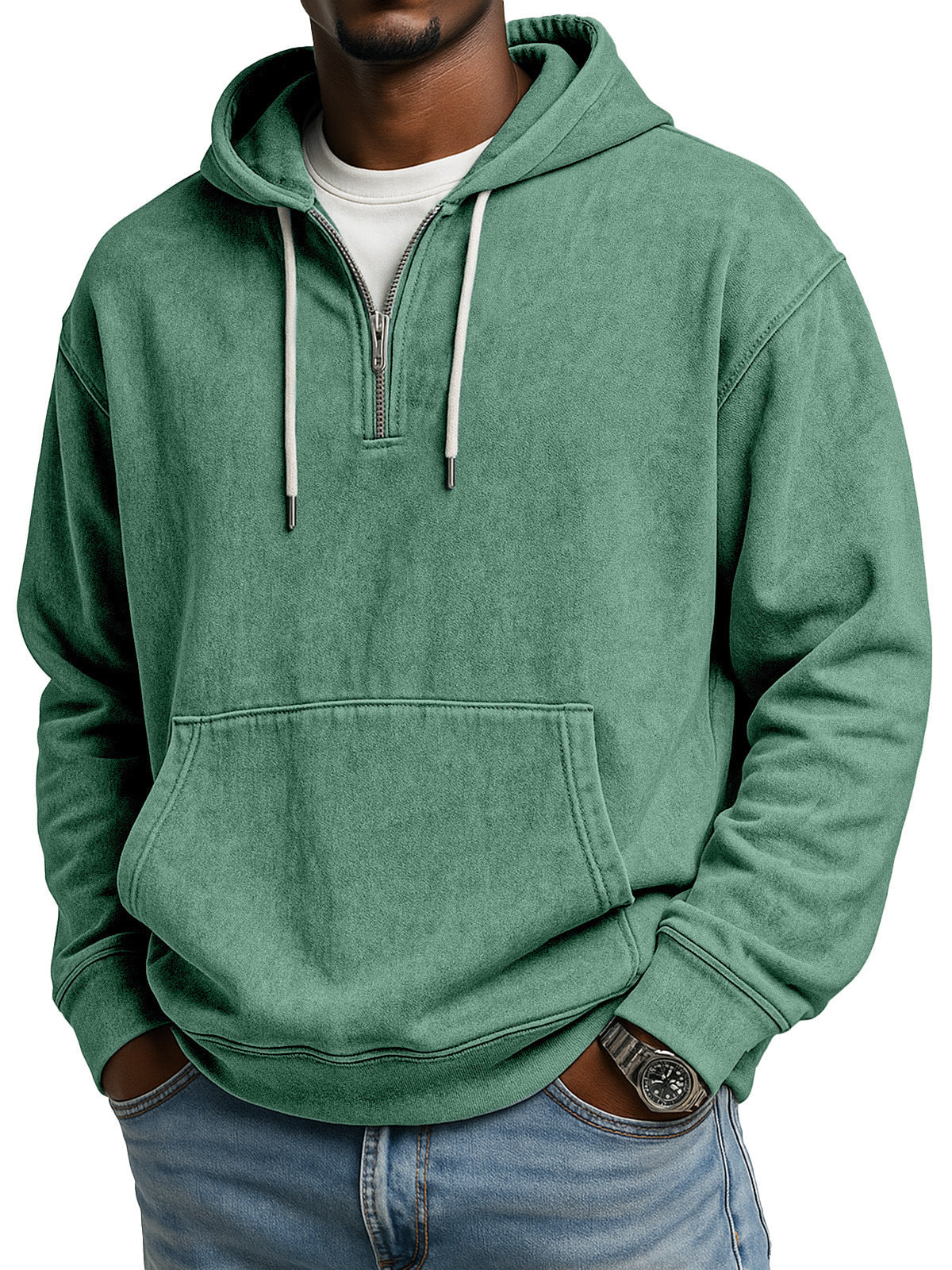 Half-length men's sweatshirt
