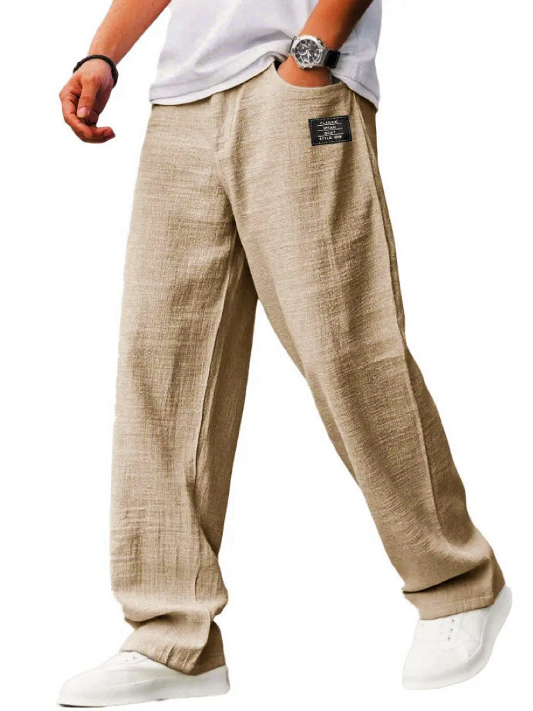 Summer Thin Loose Bamboo Linen Trousers