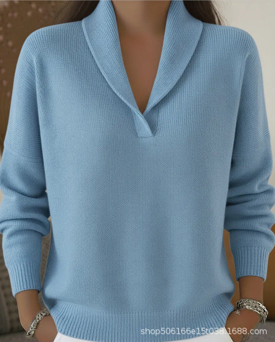 V-neck women's fashion autumn/winter new styles