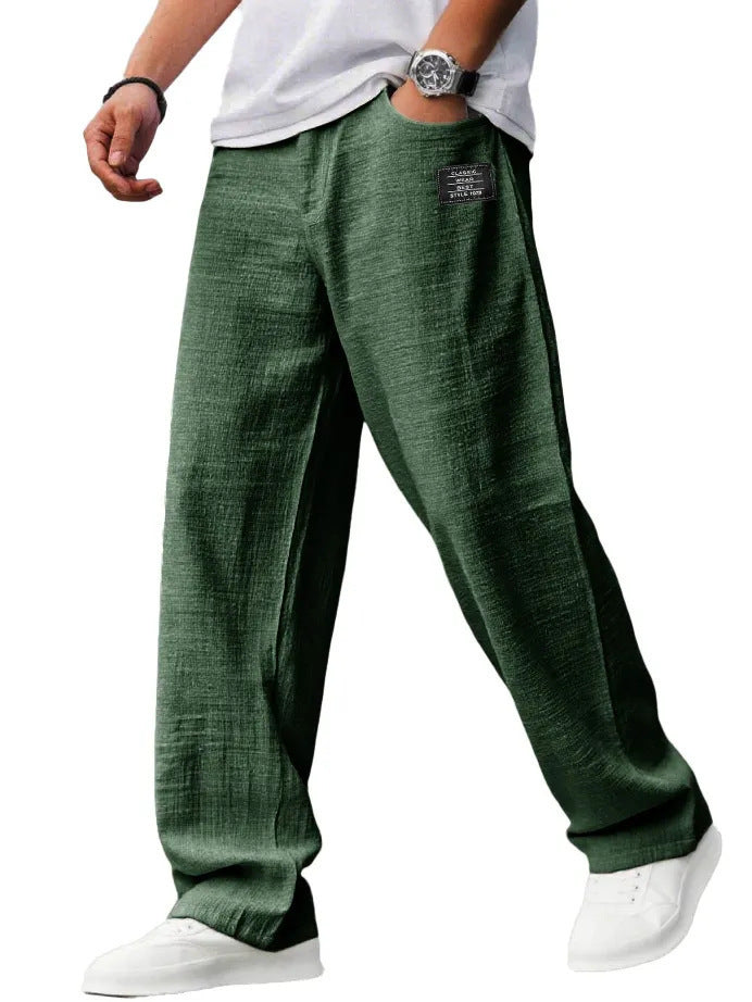Summer Thin Loose Bamboo Linen Trousers