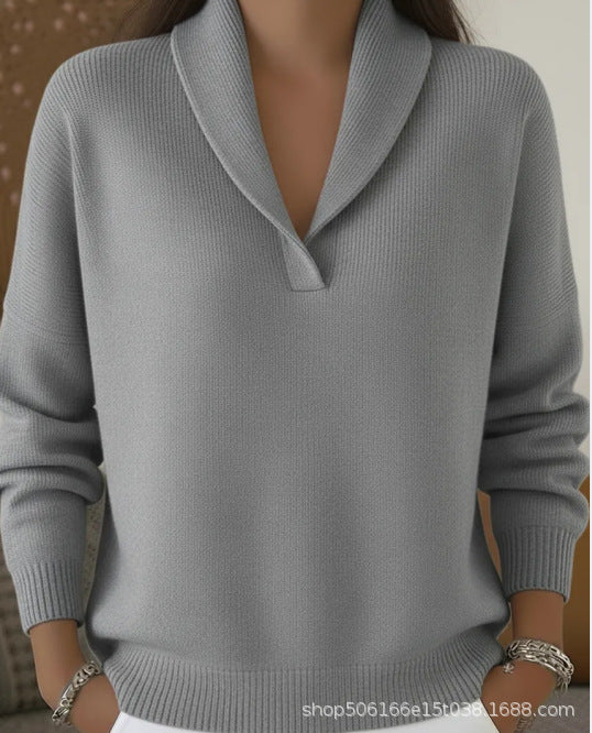 V-neck women's fashion autumn/winter new styles