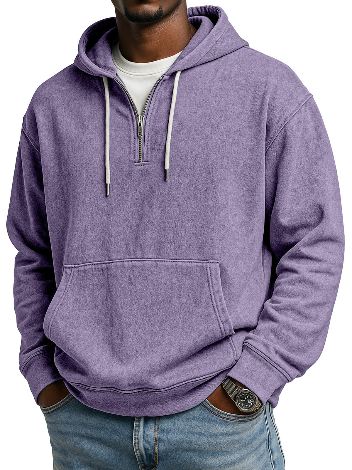 Half-length men's sweatshirt