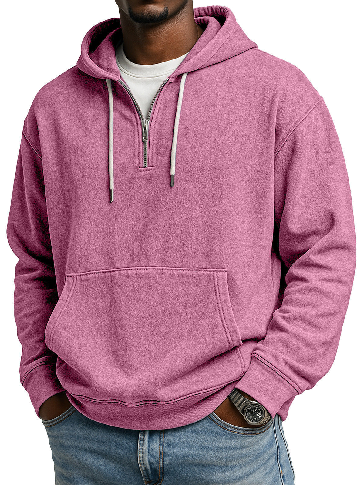 Half-length men's sweatshirt