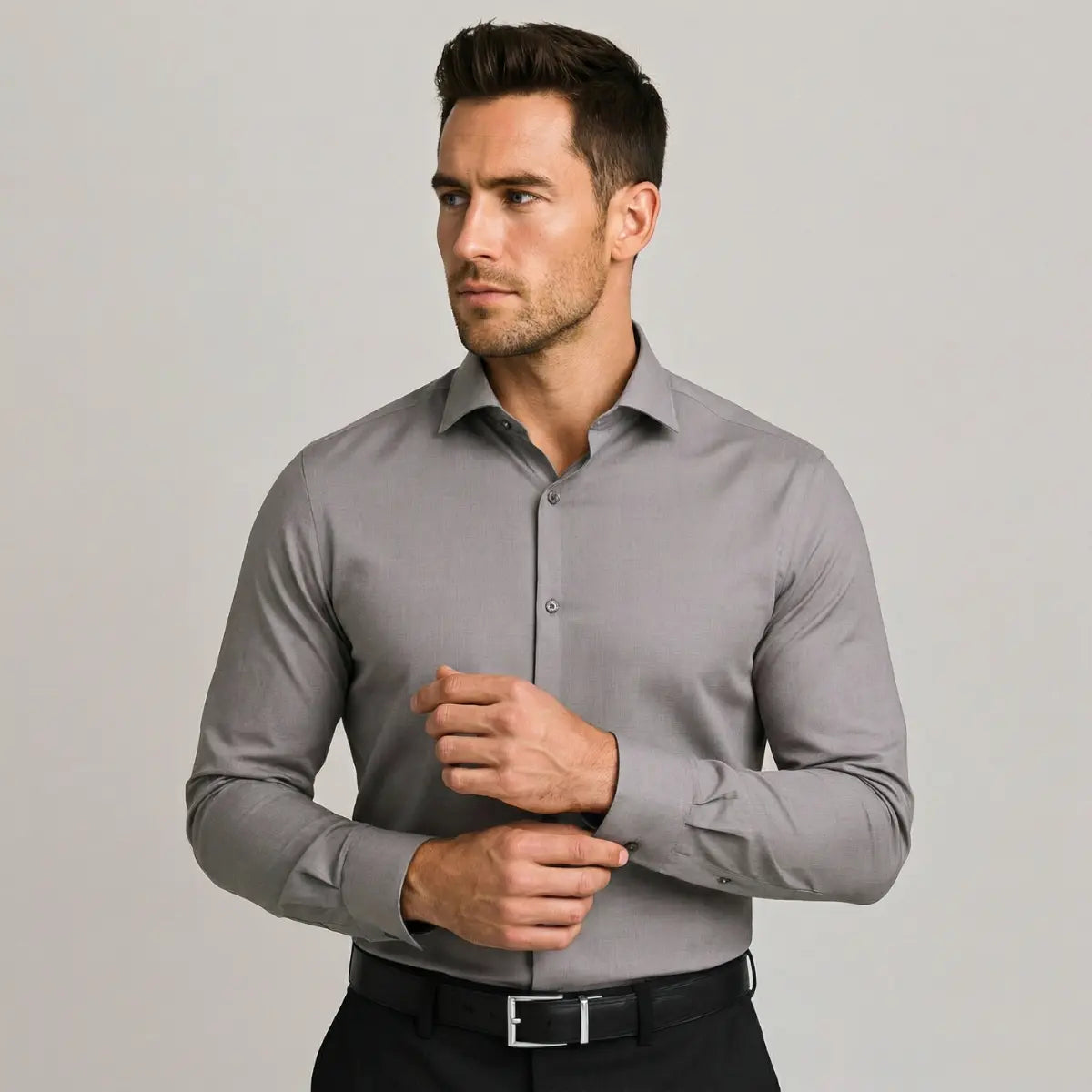 Slim-fit stretch shirt