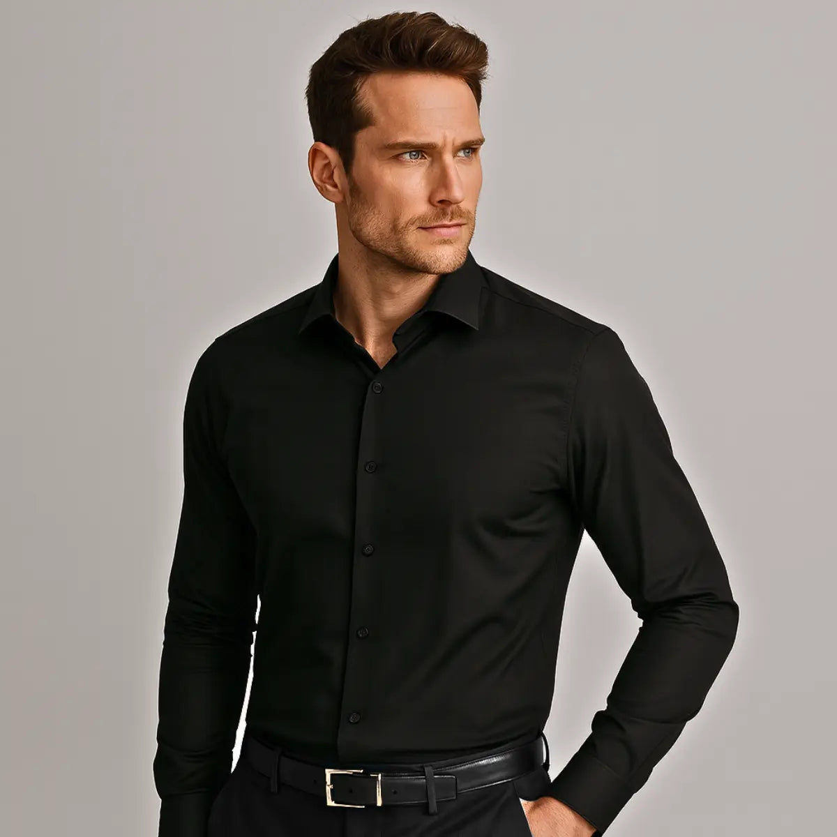 Slim-fit stretch shirt