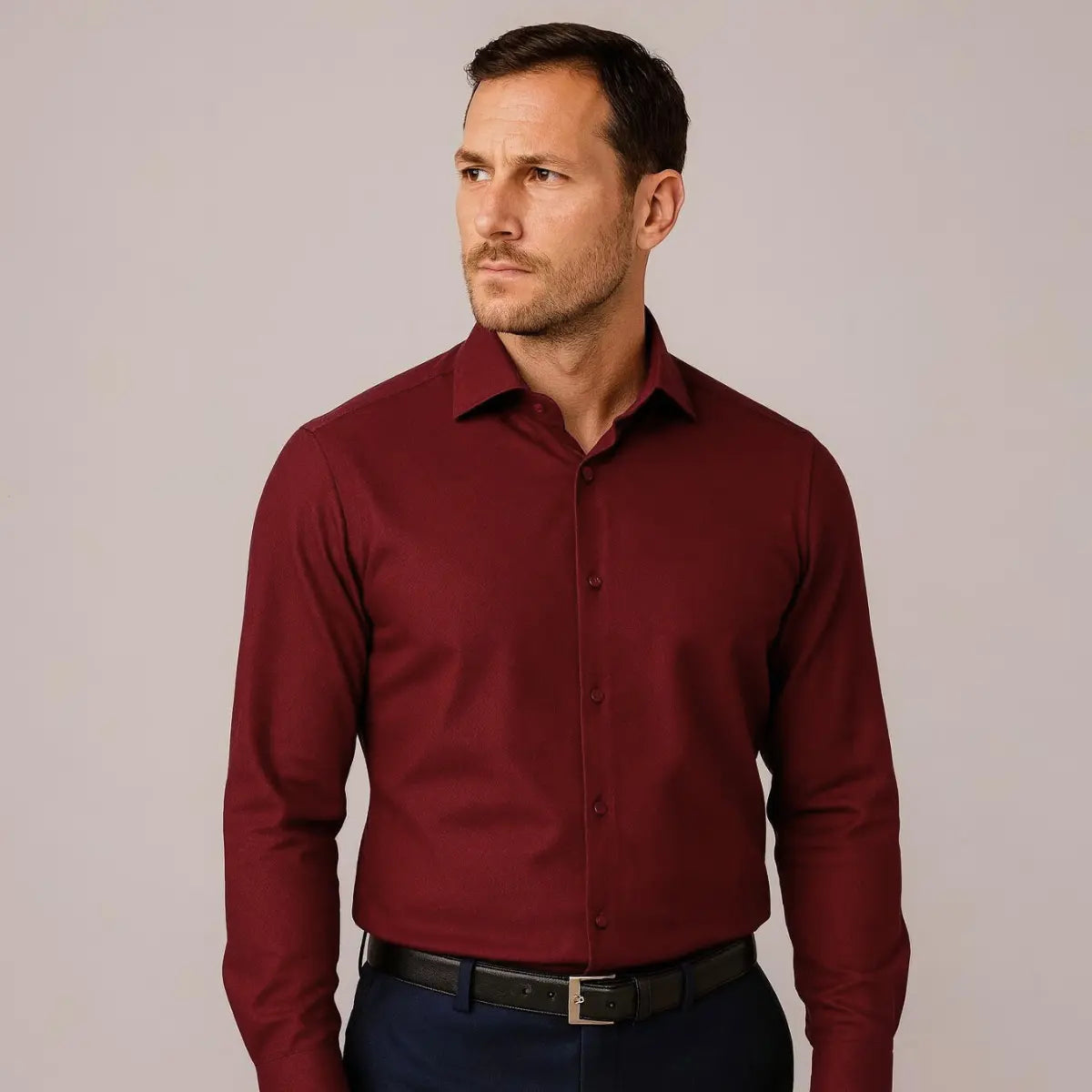 Slim-fit stretch shirt