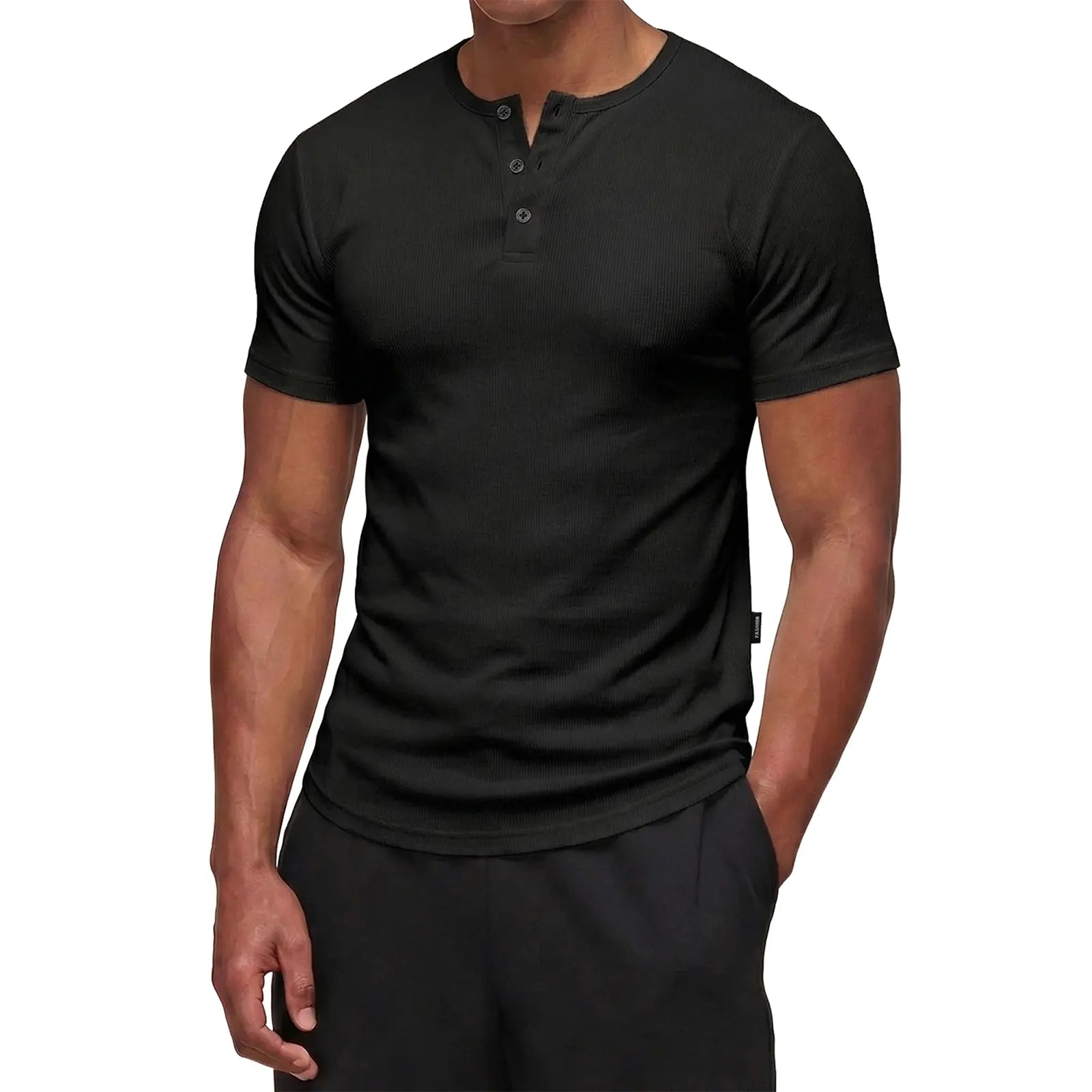 Comfortable and casual Henry T-shirt