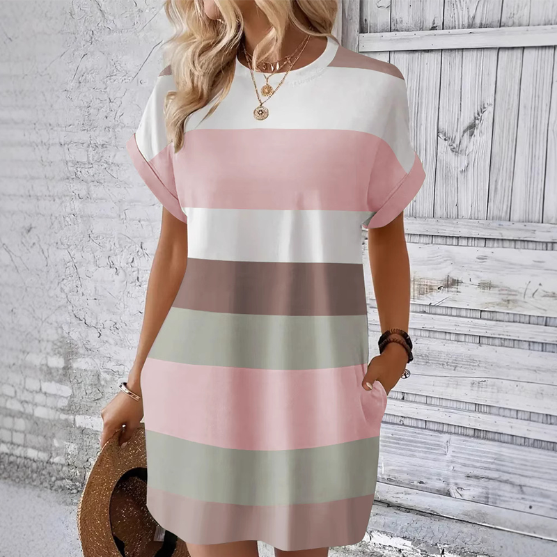 New casual round neck dress
